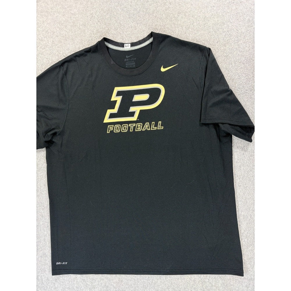 Purdue Boilermakers Nike Authentic Team Issue Football Shirt (Men's 2XL) Black